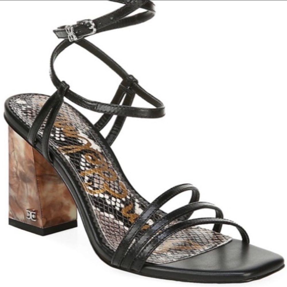 Sam Edelman marble heel sandals